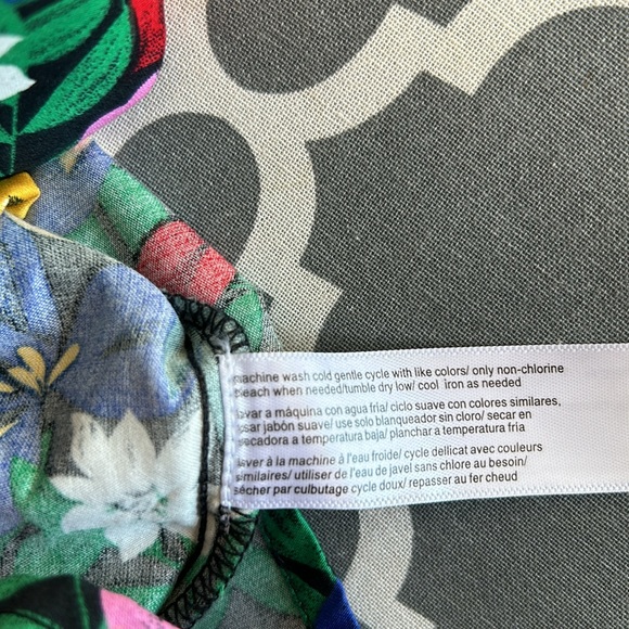 ELOQUII Elements Floral Print Tie-Back Puff Sleeve Dress sz 22/24 NWT - Picture 11 of 12